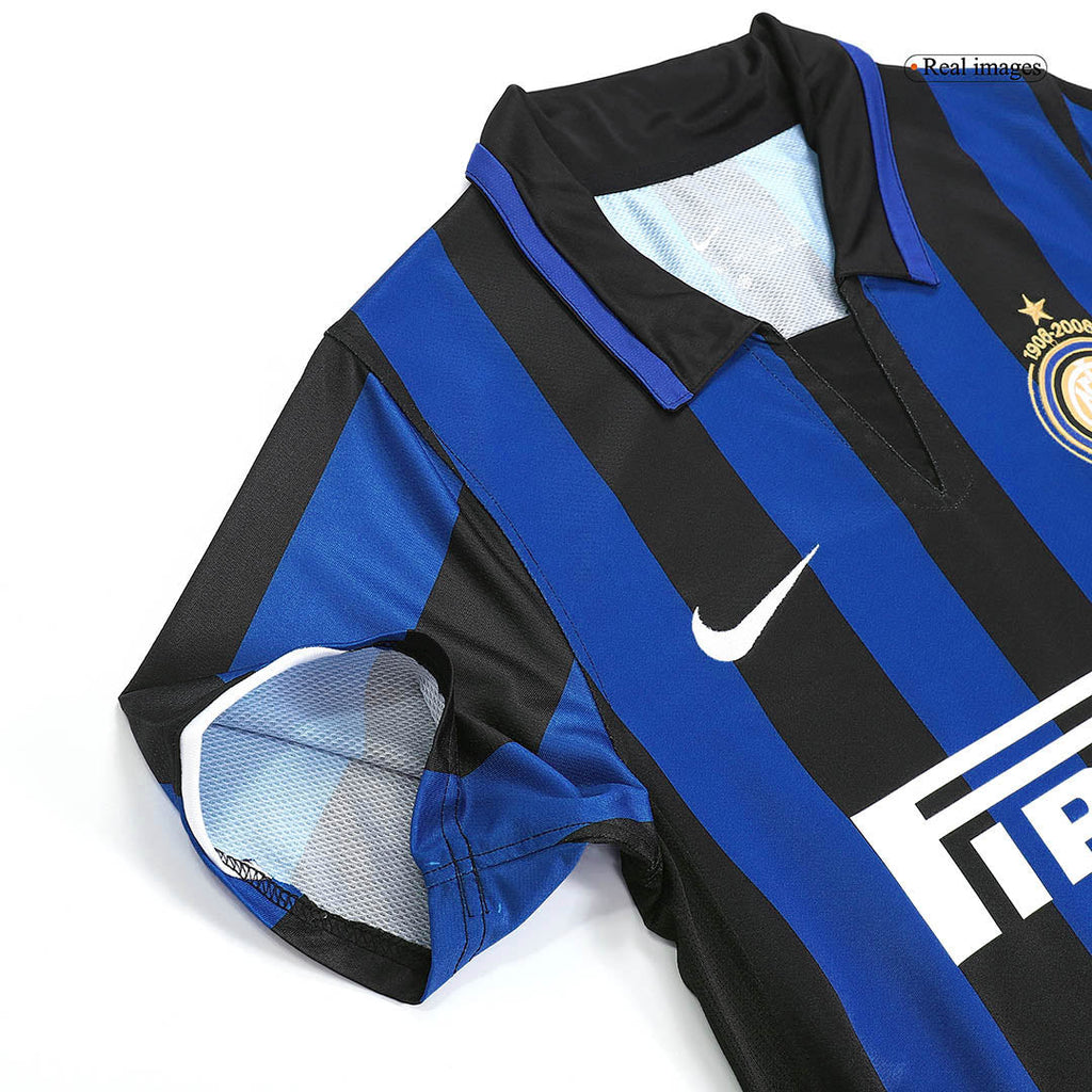 Retro Inter Milan Domicile Maillot 2007/08 - 100th Anniversaire
