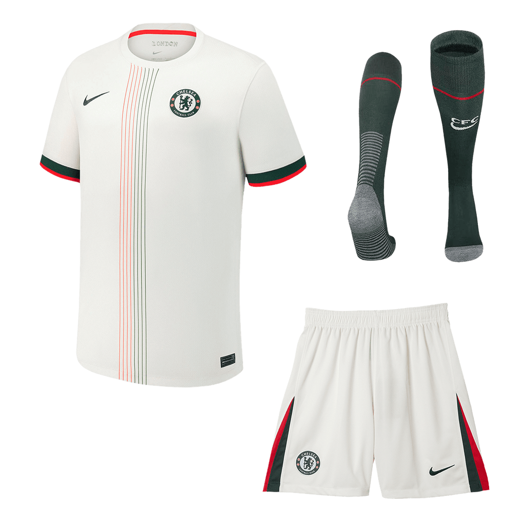 Chelsea Extérieur Maillot Kit 2025/26 Blanc