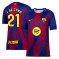 F.DE JONG #21 Barcelone Domicile Maillot 2025/26