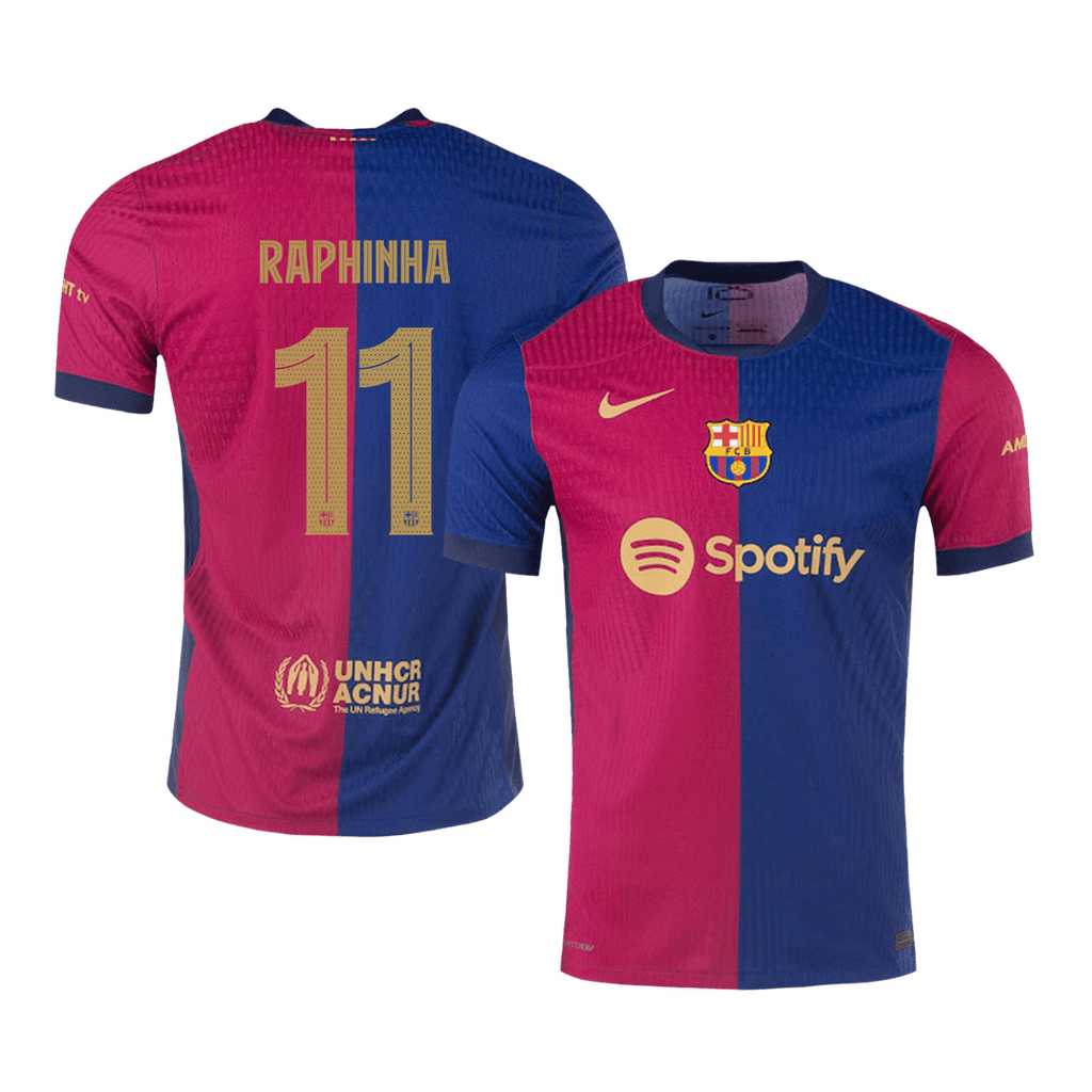 RAPHINHA #11 Barcelona Domicile Maillot 2024/25 Authentique - UCL
