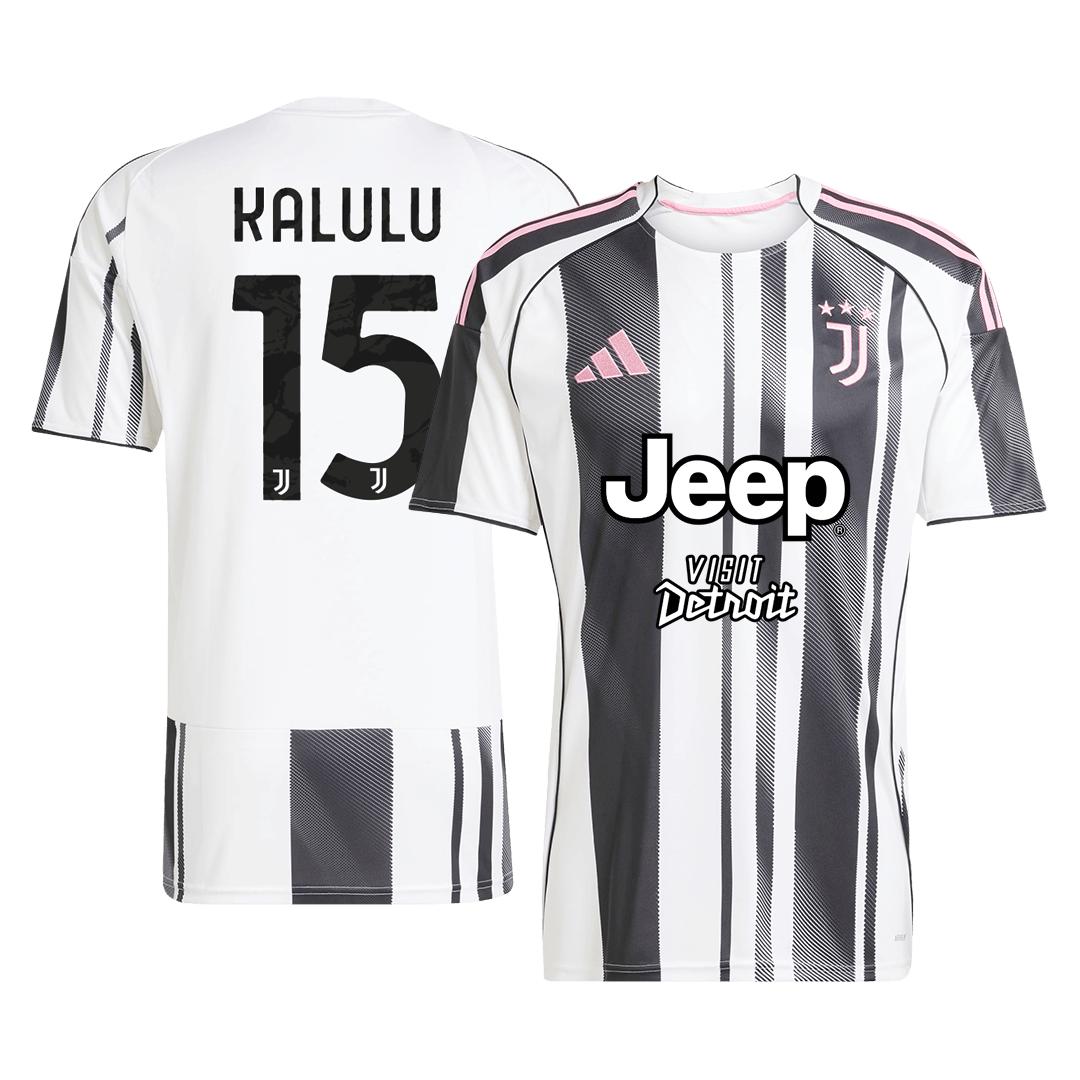 KALULU #15 Juventus Domicile Maillot 2025/26 Black&White