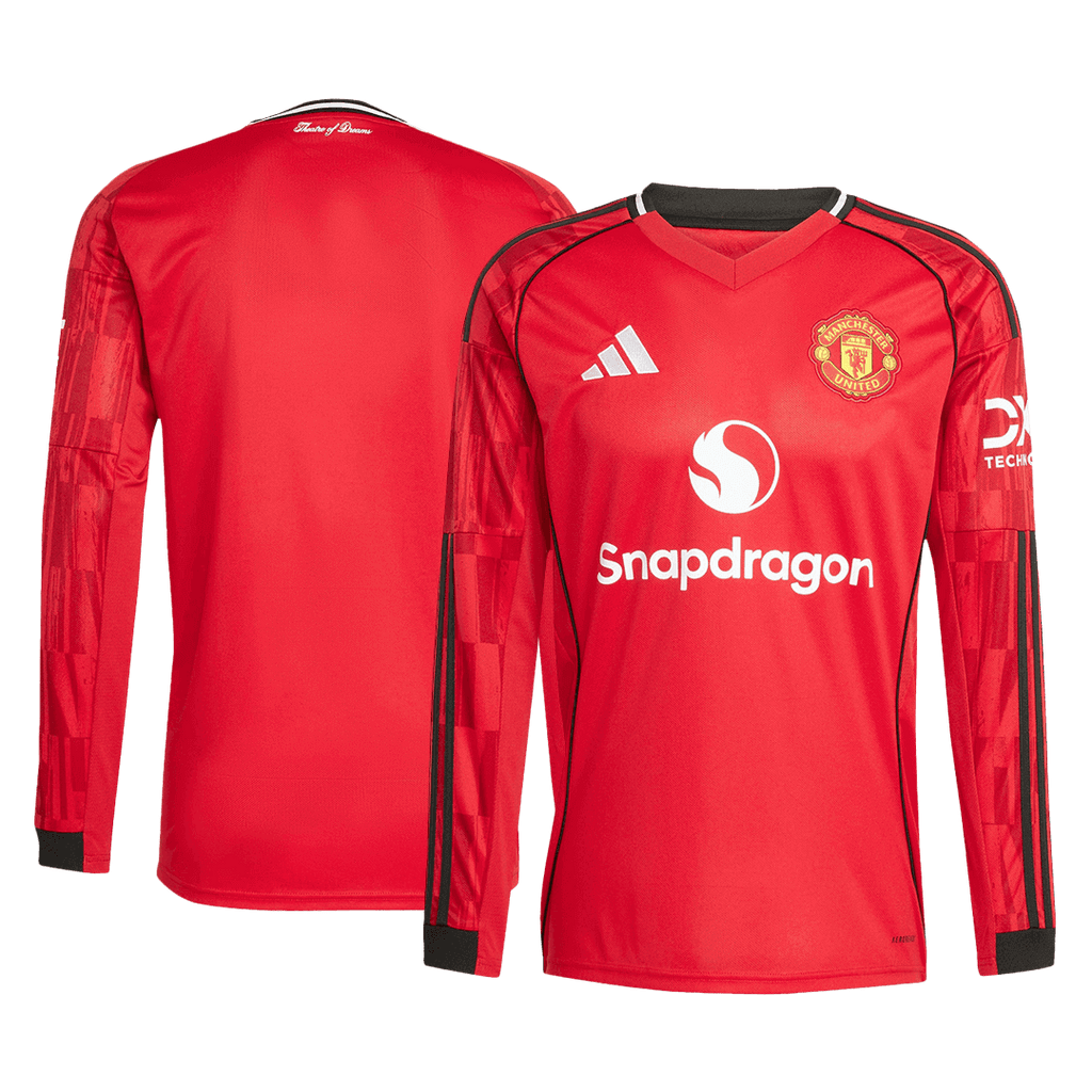 Manchester United Domicile Maillot Manches Longues 2025/26