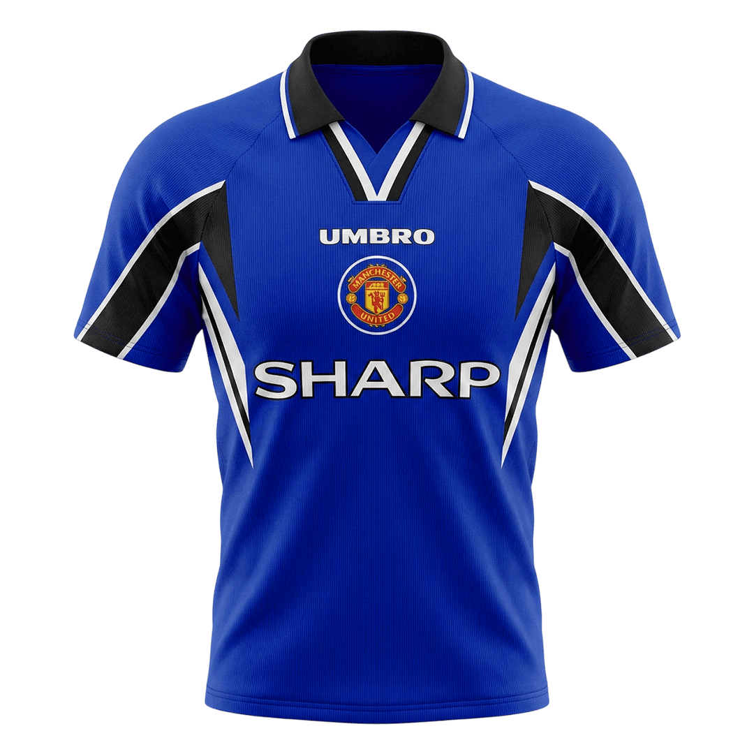 Retro Manchester United Third Maillot 1996/97 Bleu