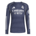 Real Madrid Extérieur Maillot Manches Longues 2025/26 Bleu marine