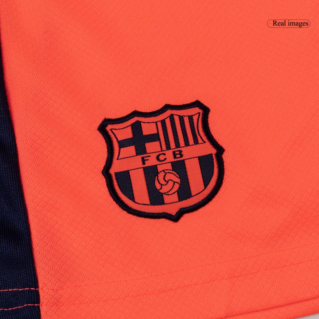 Barcelone Third Maillot Kit 2025/26 Enfant Orange