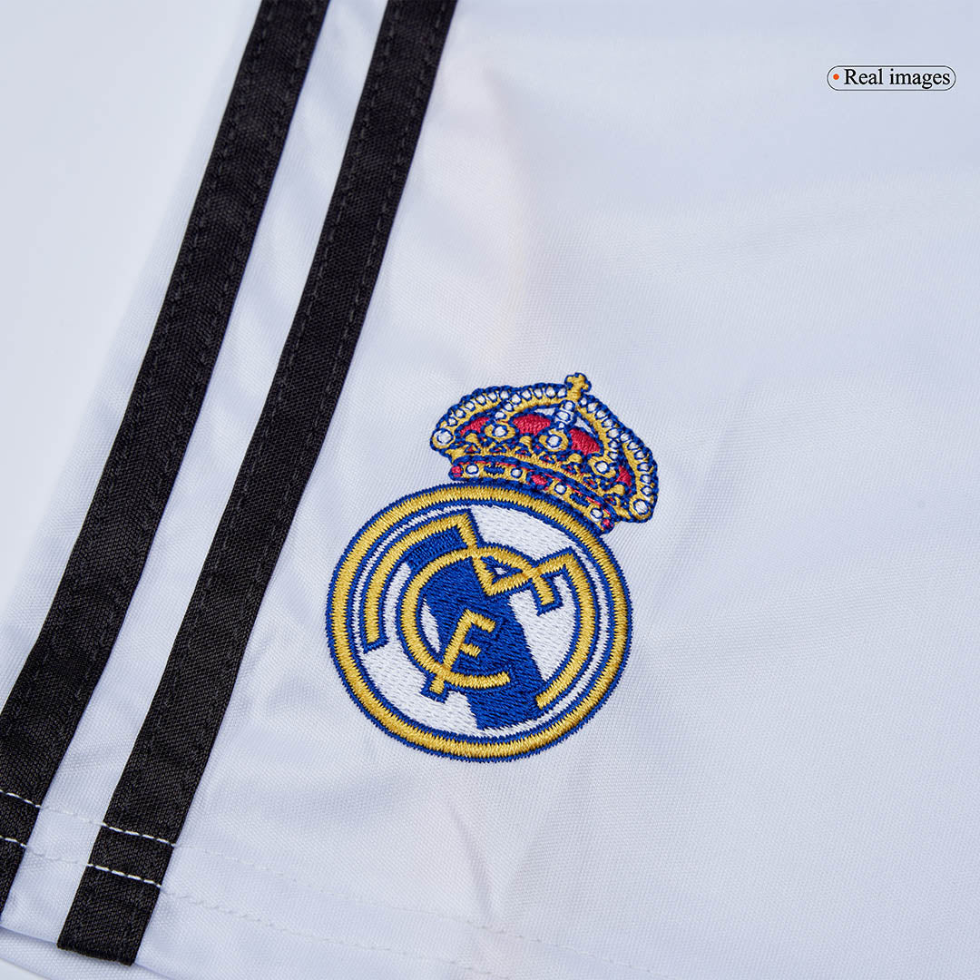 Real Madrid Domicile Maillot Kit 2025/26 Enfant Blanc