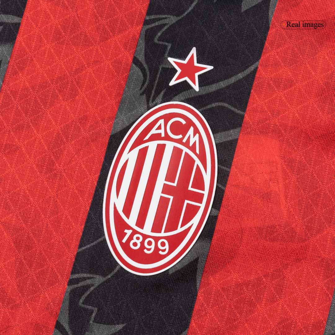 AC Milan Domicile Maillot 2025/26 Red&Black Authentique