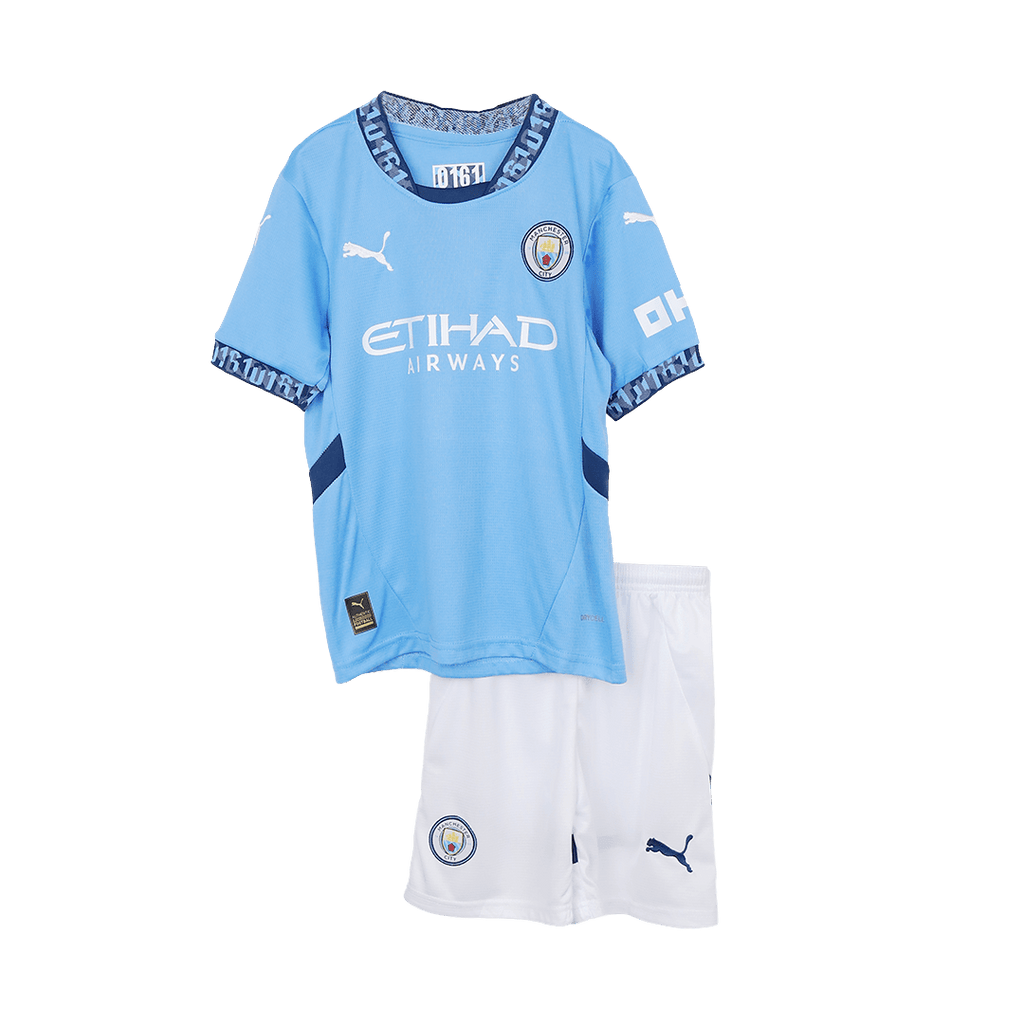 Manchester City Domicile Maillot Kit 2024/25 Junior