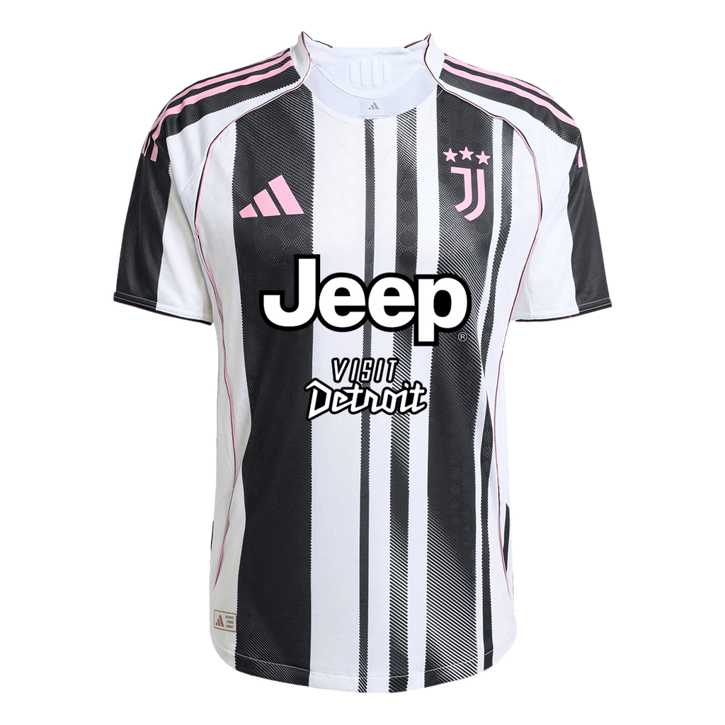 Juventus Domicile Maillot 2025/26 Authentique - Jeep x Visit Detroit Sponsor