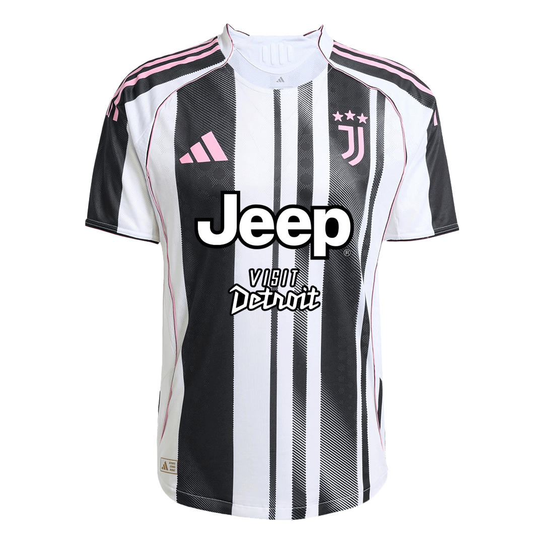 Juventus Domicile Maillot 2025/26 Authentique - Jeep x Visit Detroit Sponsor