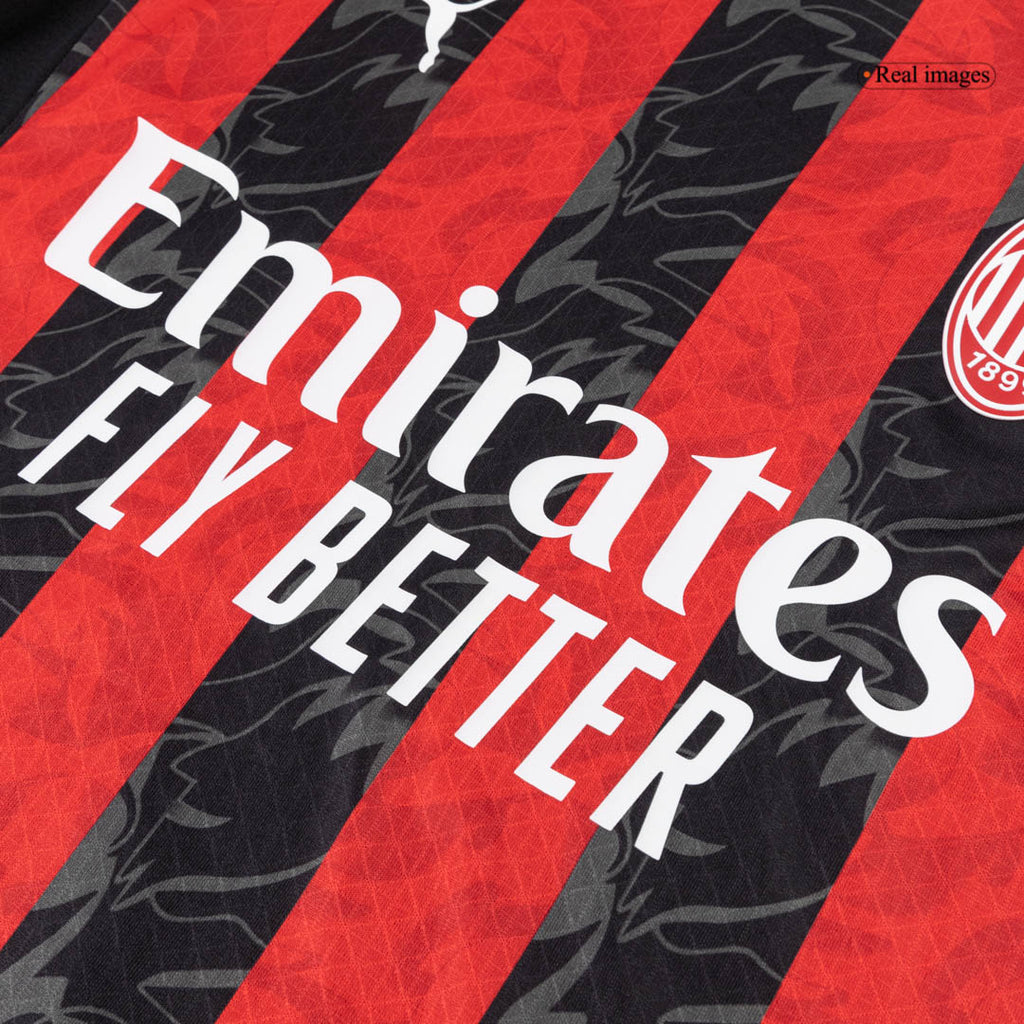 AC Milan Domicile Maillot 2025/26 Red&Black Authentique
