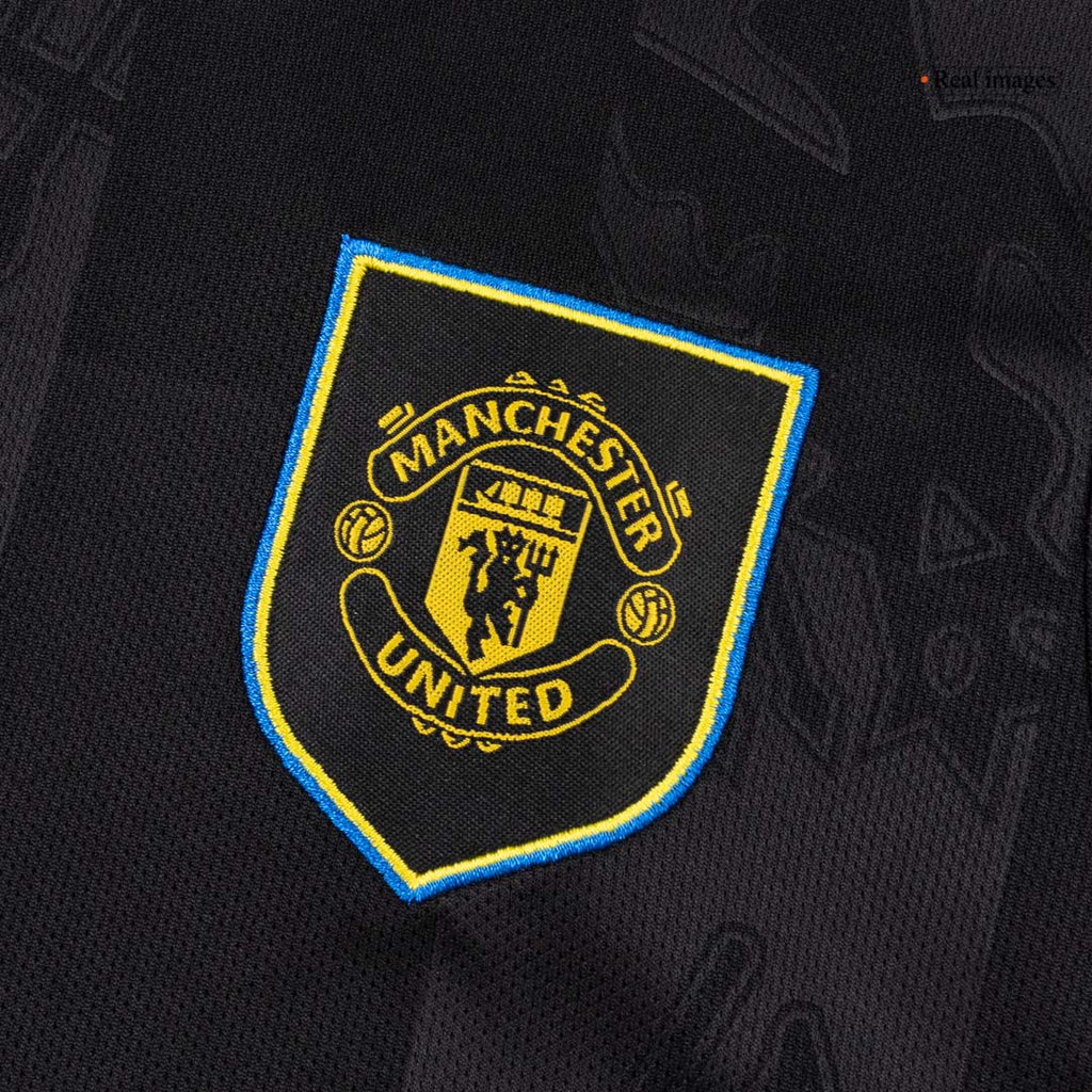 Manchester United Third Maillot Kit 2025/26 Enfant Noir