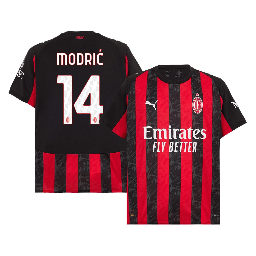 MODRIĆ #14 AC Milan Domicile Maillot 2025/26