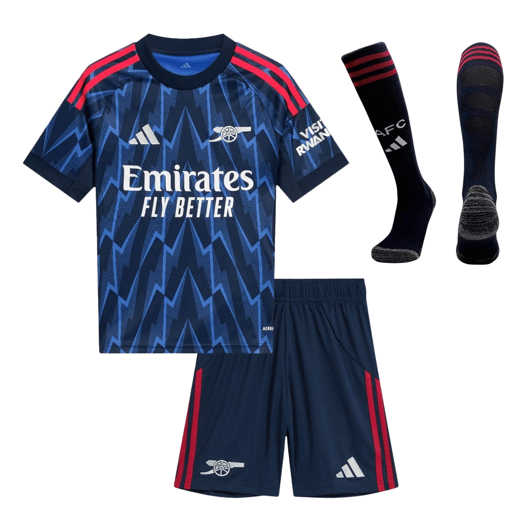 Arsenal Extérieur Maillot Kit 2025/26 Junior Bleu