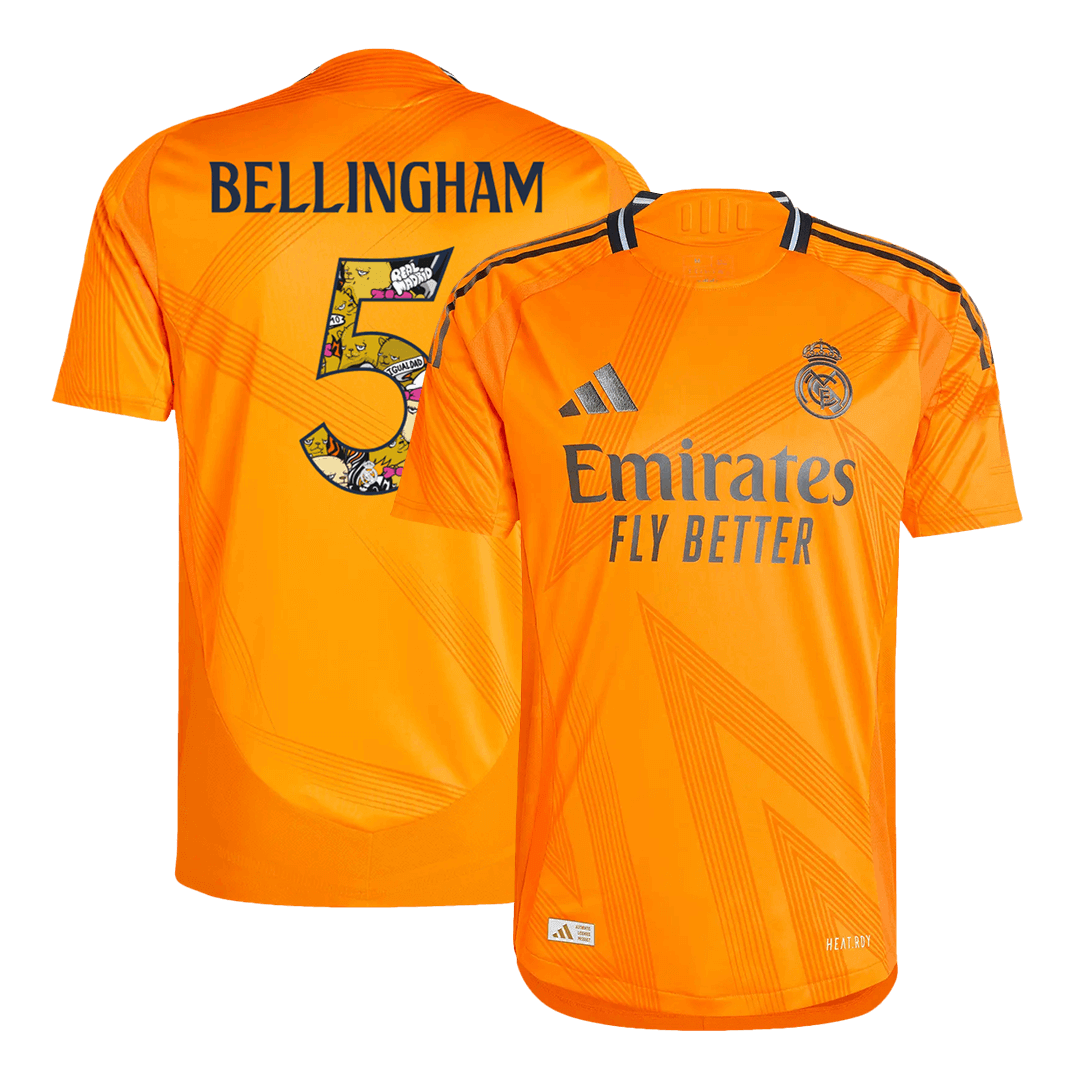 BELLINGHAM #5 Real Madrid Extérieur Maillot 2024/25 Authentique - Bear Champ Font