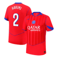 HAKIMI #2 Les Paris Third Maillot 2025/26 Rouge Joueur