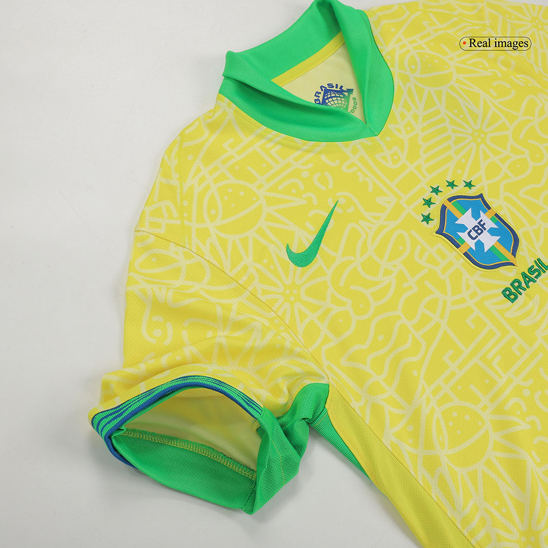 VINI JR. #7 Brésil Domicile Maillot 2024 - Super