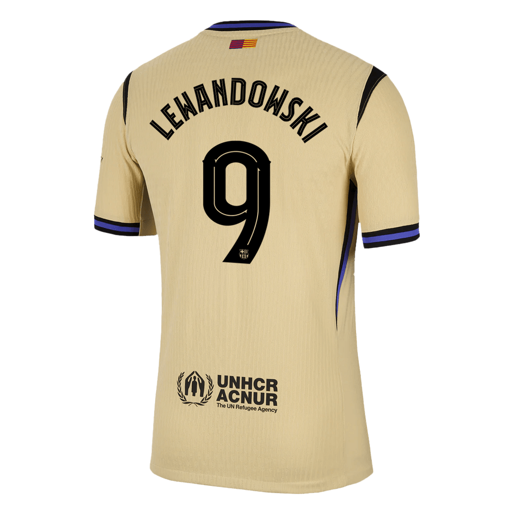 LEWANDOWSKI #9 Barcelone Extérieur Maillot 2025/26 Authentique - UCL
