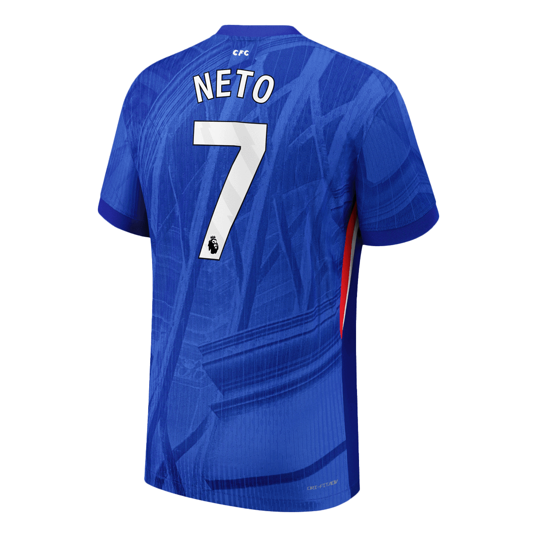 NETO #7 Chelsea Domicile Maillot 2025/26 Bleu Authentique