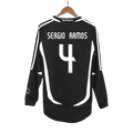 SERGIO RAMOS #4 Retro Real Madrid Extérieur Maillot Manches Longues 2006/07