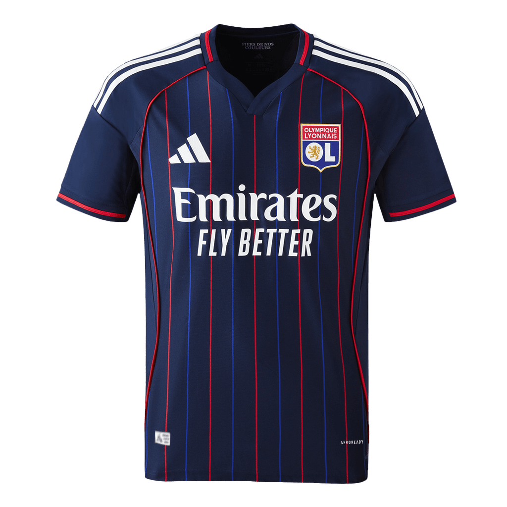 Olympique Lyonnais Extérieur Maillot 2025/26 Bleu marine Authentique