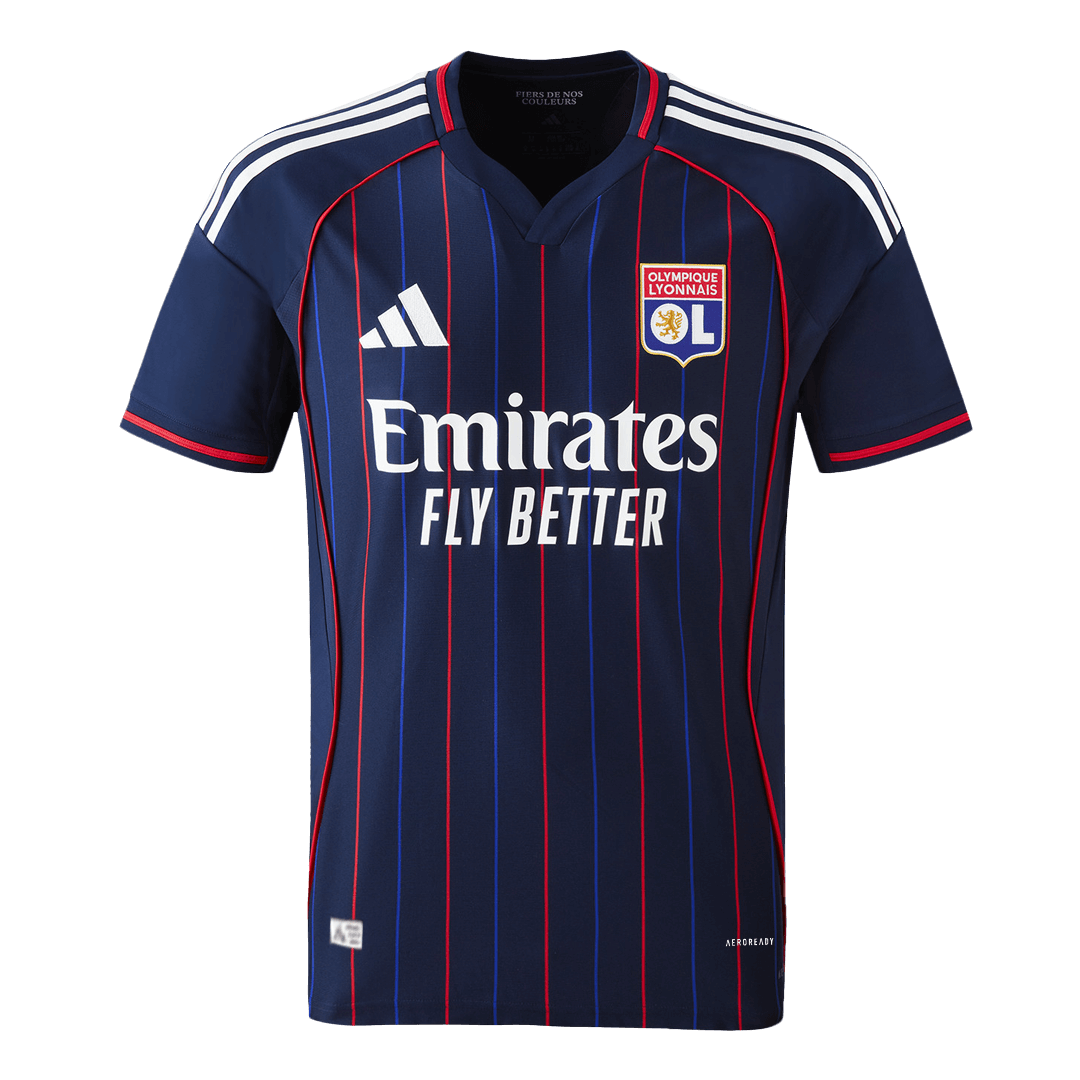 Olympique Lyonnais Extérieur Maillot 2025/26 Bleu marine Authentique