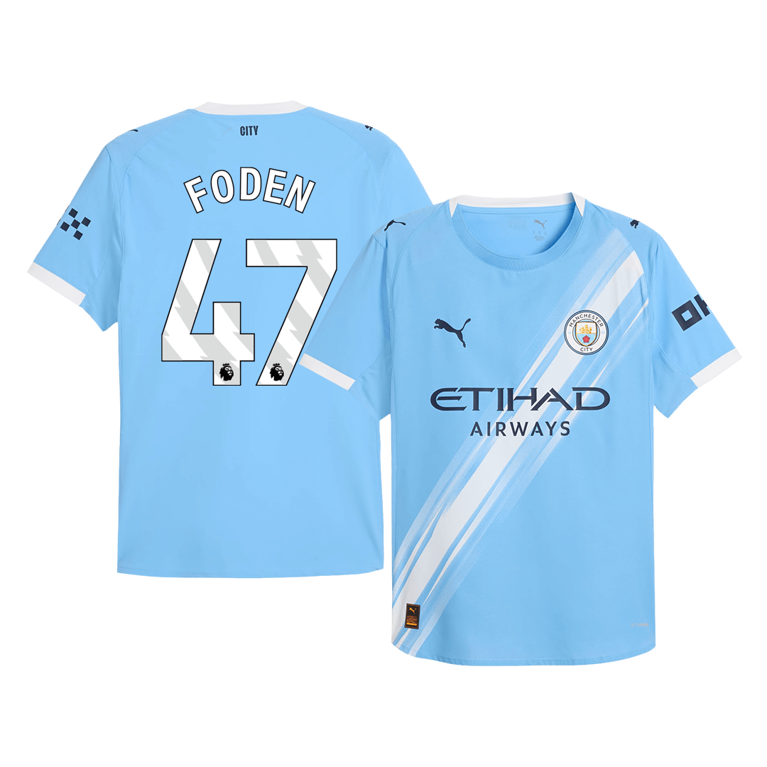 FODEN #47 Manchester City Domicile Maillot 2025/26 Authentique