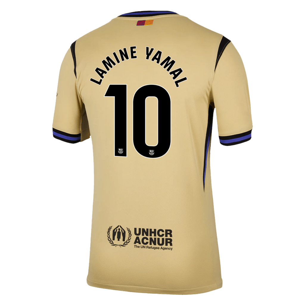 LAMINE YAMAL #10 Barcelone Extérieur Maillot 2025/26 Jaune