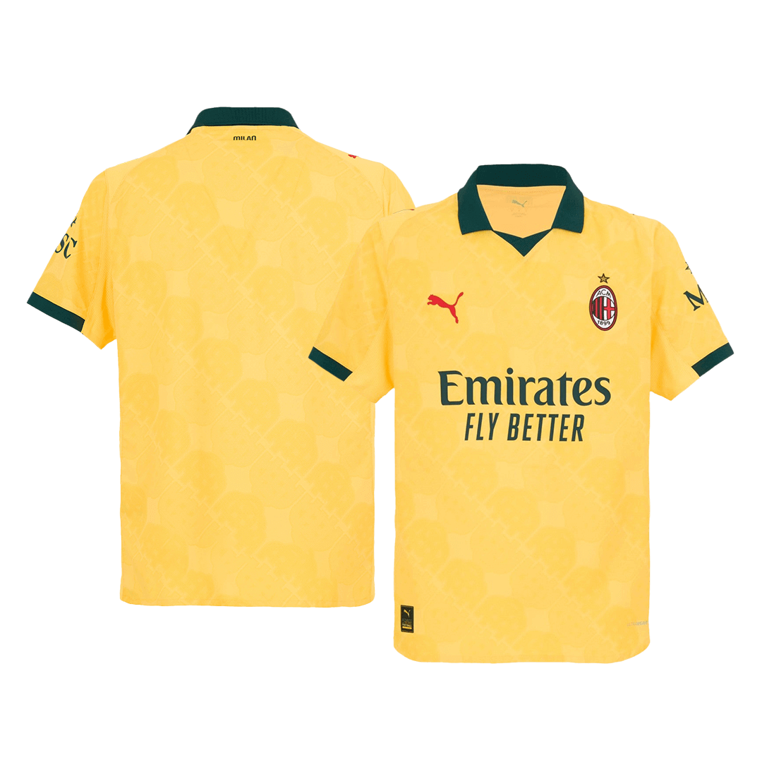 AC Milan Third Maillot 2025/26 Jaune Authentique