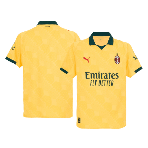 AC Milan Third Maillot 2025/26 Jaune Authentique