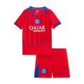 Les Paris Third Maillot Kit 2025/26 Enfant Rouge