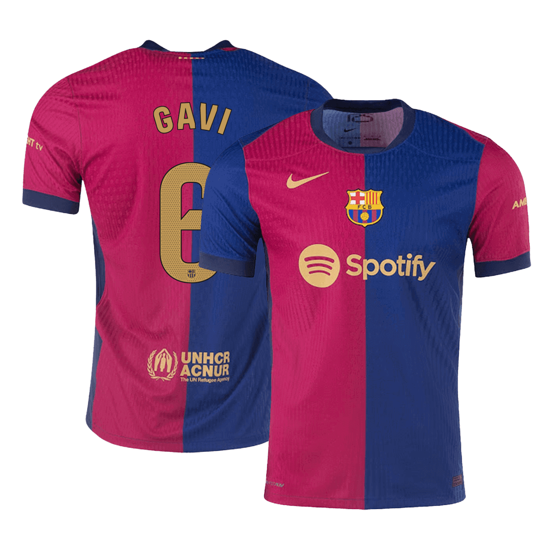 GAVI #6 Barcelone Domicile Maillot 2024/25 Authentique