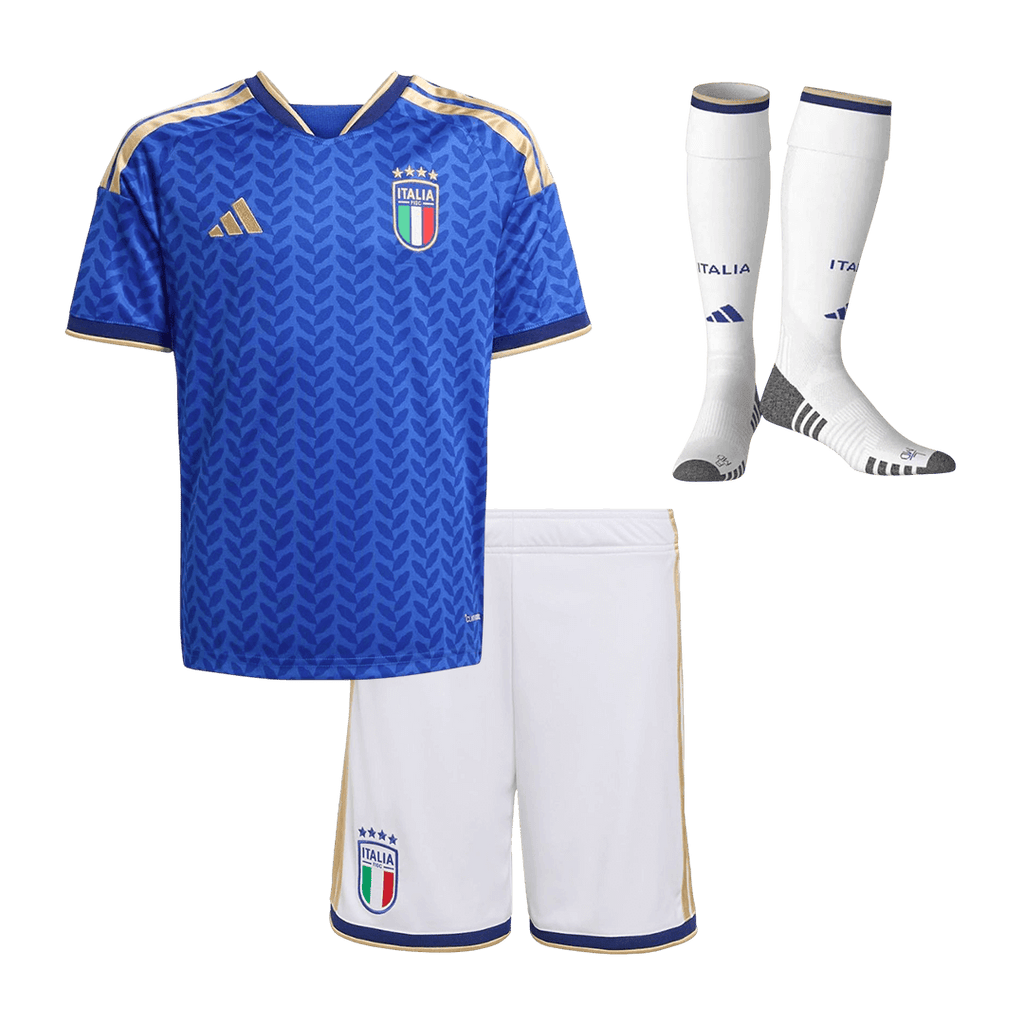 Italie Domicile Maillot Kit - Coupe du Monde 2025/26 Enfant Bleu