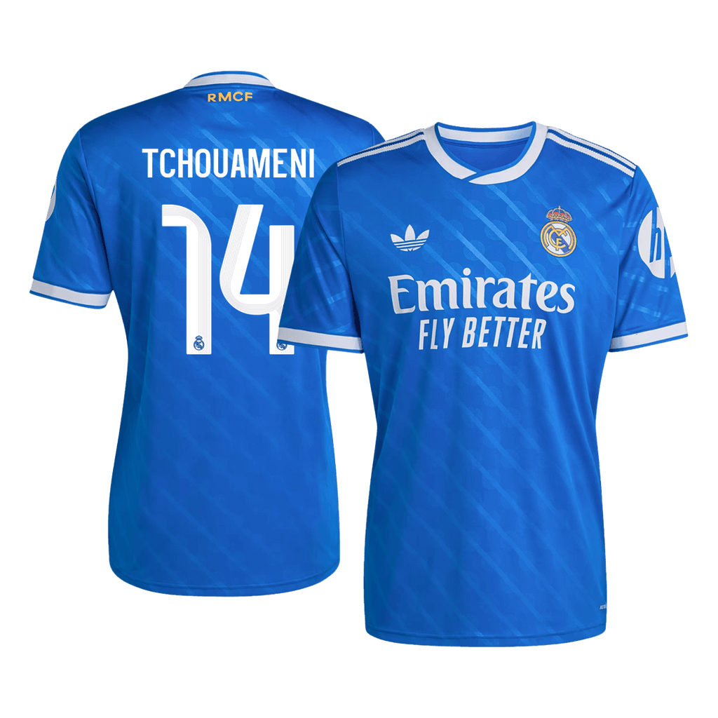 TCHOUAMENI #14 Real Madrid Third Maillot 2025/26 Bleu