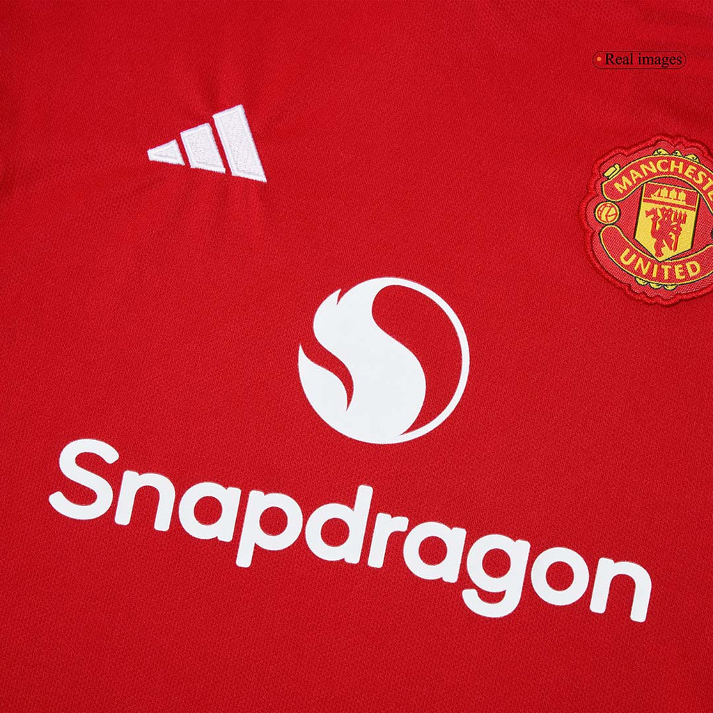 Manchester United Domicile Maillot Kit 2025/26 Junior Rouge