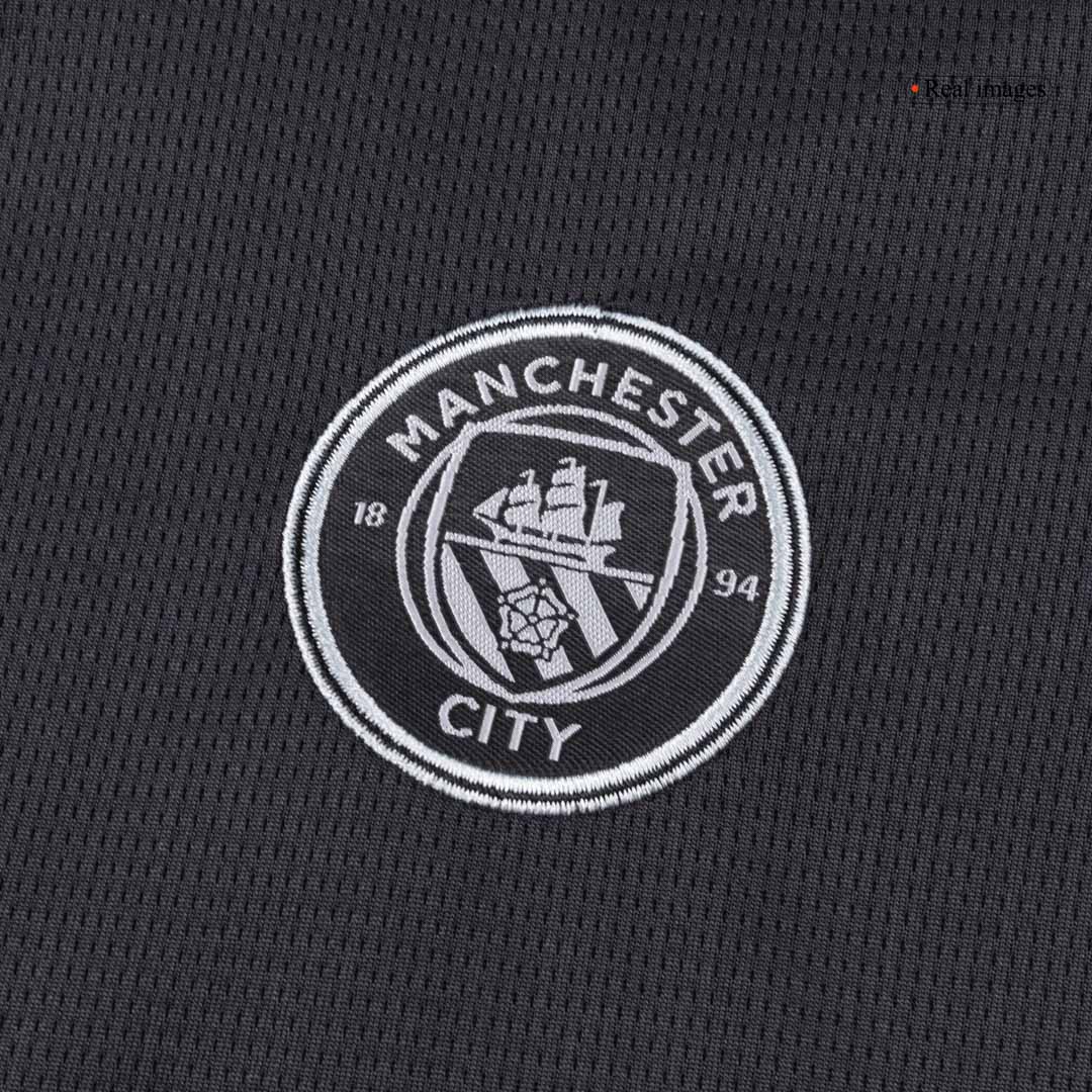 Manchester City Extérieur Maillot Kit 2025/26 Enfant Noir