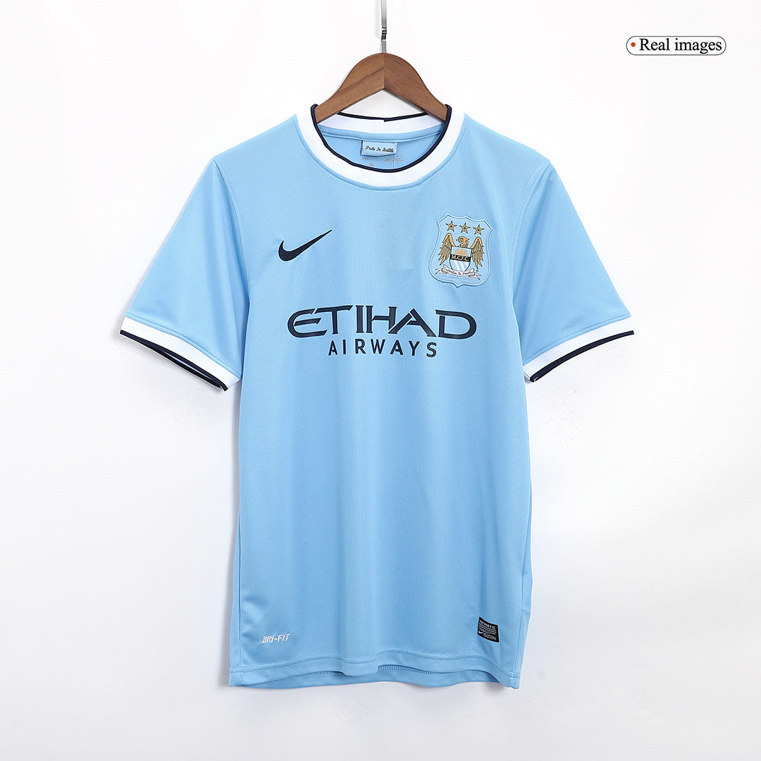 Retro Manchester City Domicile Maillot 2013/14
