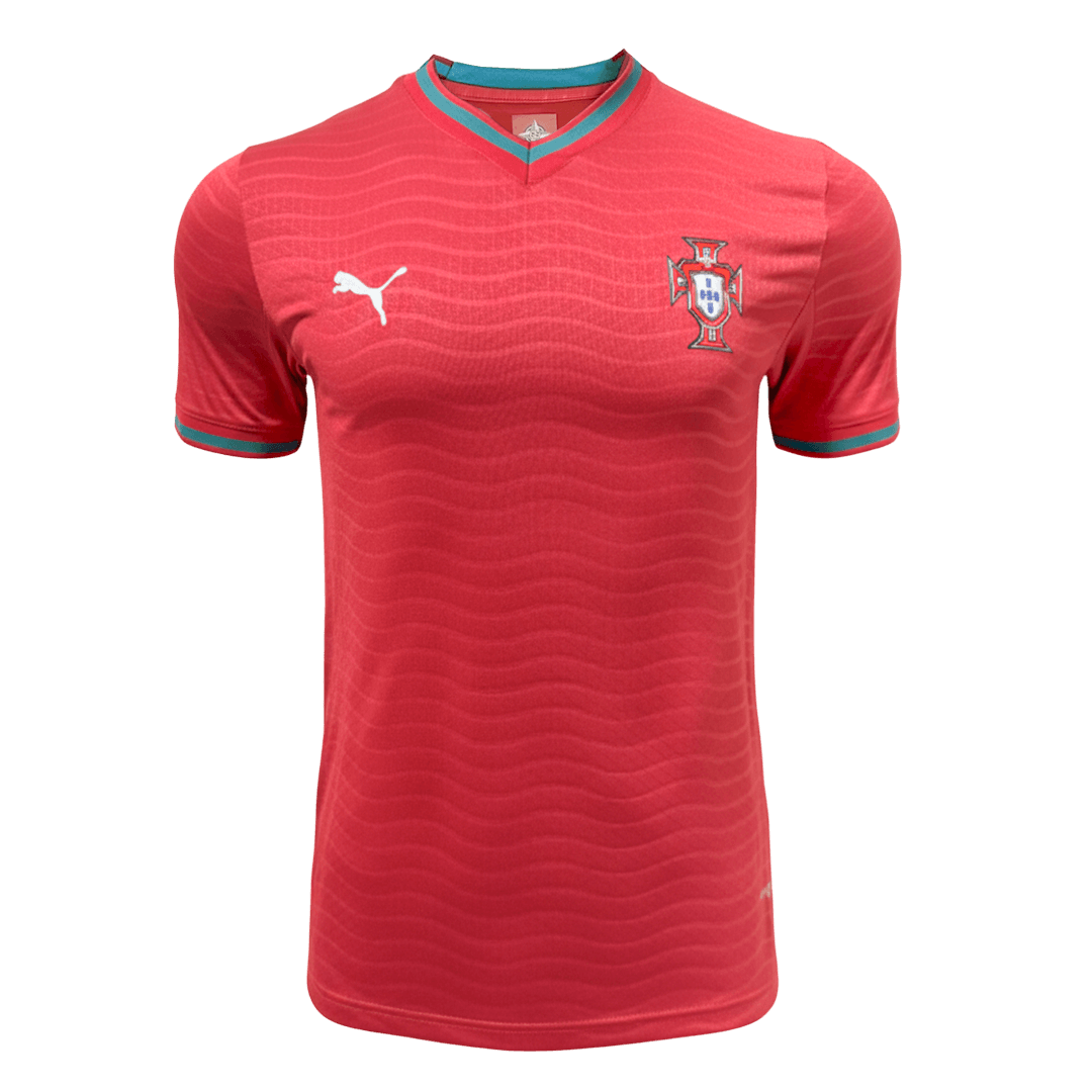 Portugal Domicile Maillot Coupe du Monde 2026 Rouge Joueur