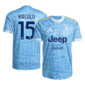 KALULU #15 Juventus Extérieur Maillot 2025/26 Bleu Authentique