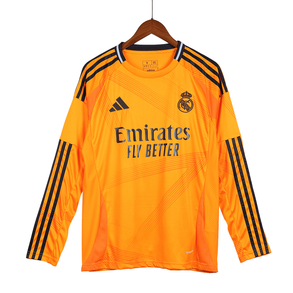 Real Madrid Extérieur Maillot Manches Longues 2024/25 Grande Taille