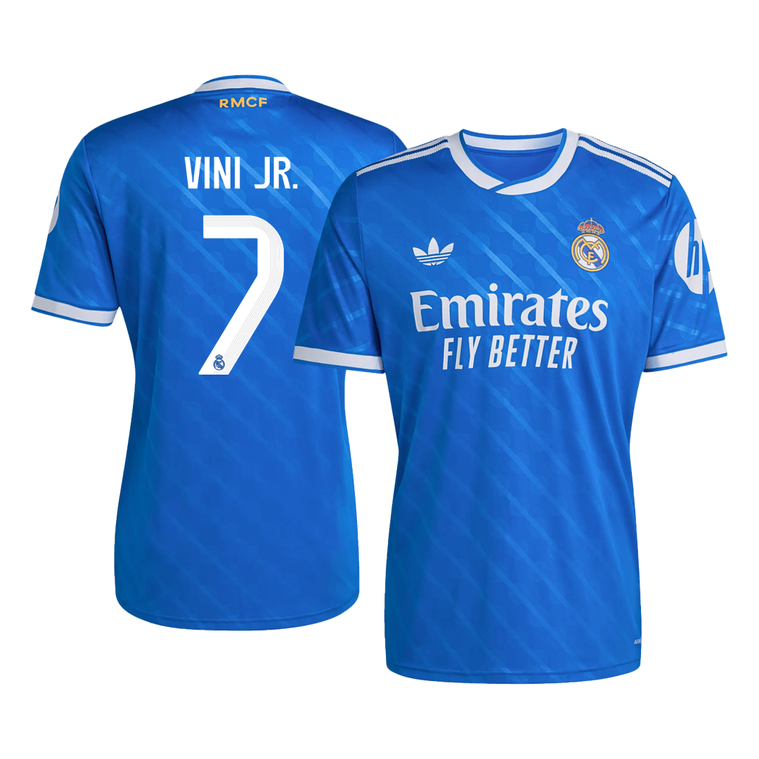 VINI JR. #7 Real Madrid Third Maillot 2025/26 Bleu
