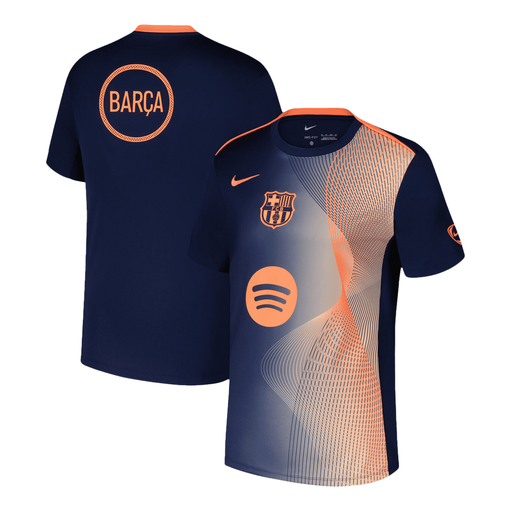 Barcelone Pre-Match Maillot 2025/26 Orange&Black