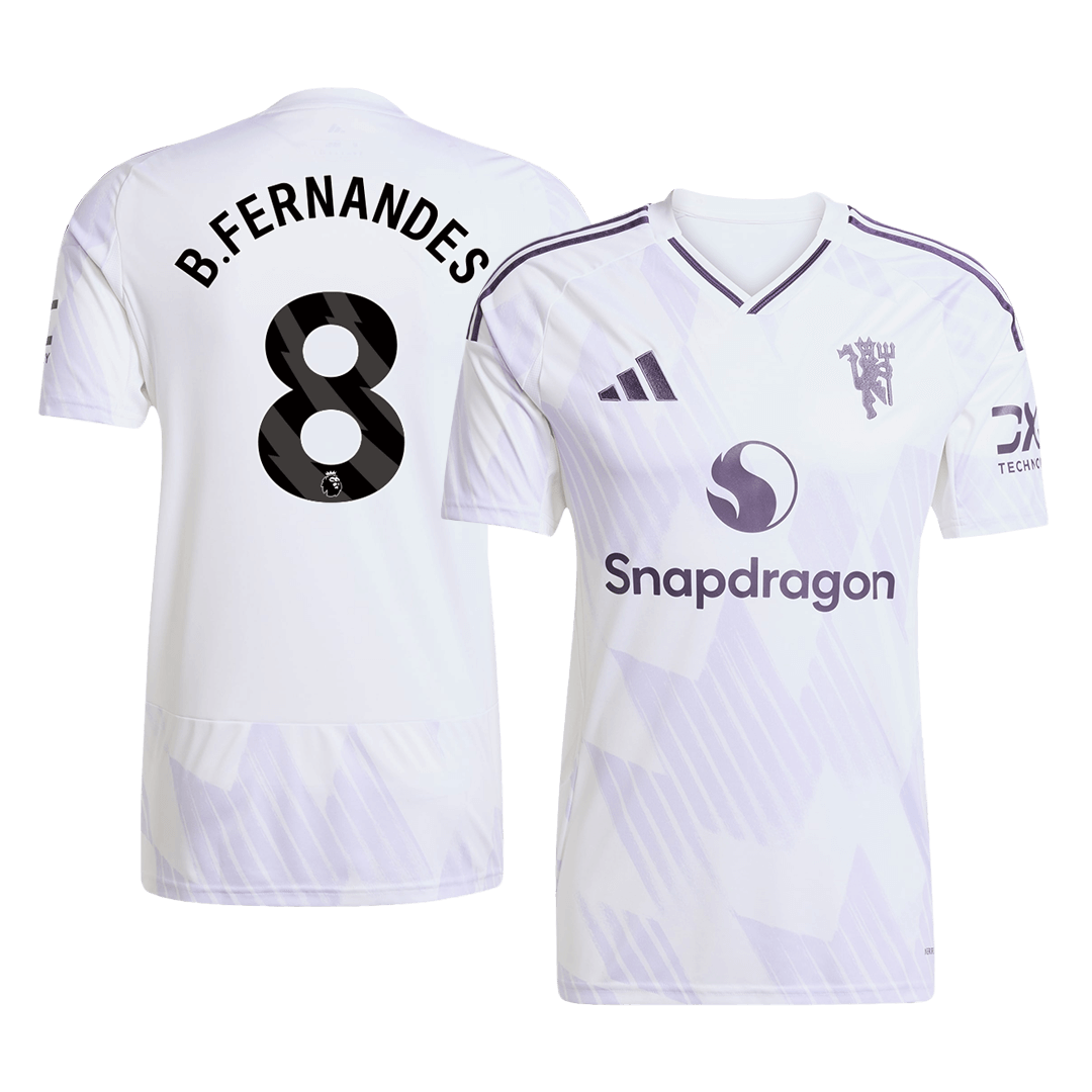 B.FERNANDES #8 Manchester United Extérieur Maillot 2025/26