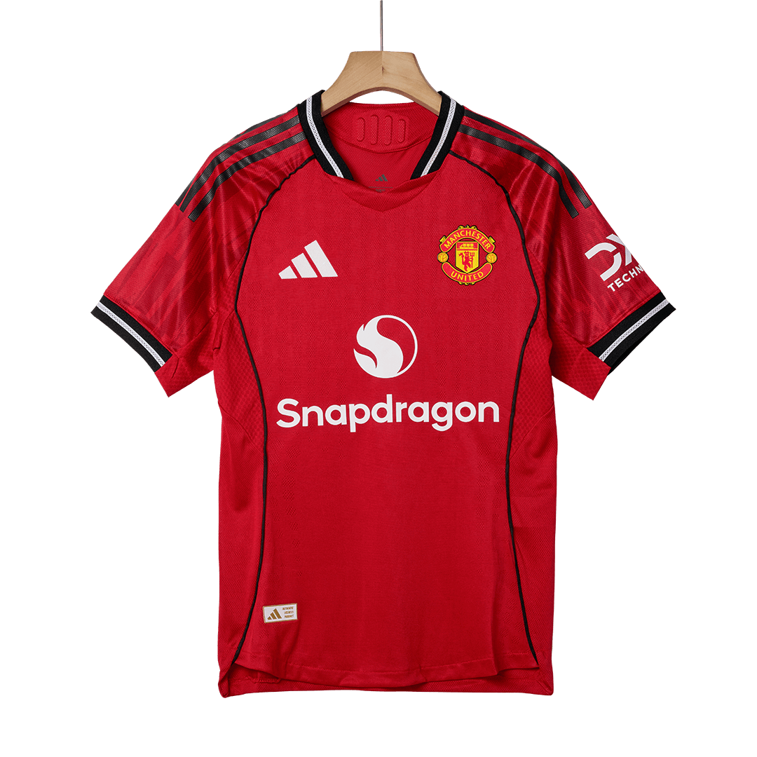 ŠEŠKO #30 Manchester United Domicile Maillot 2025/26 Rouge Authentique