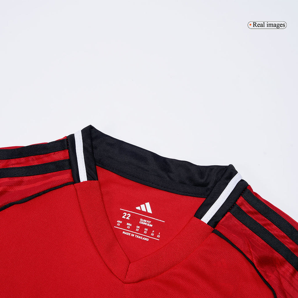 Manchester United Domicile Maillot Kit 2025/26 Junior Rouge