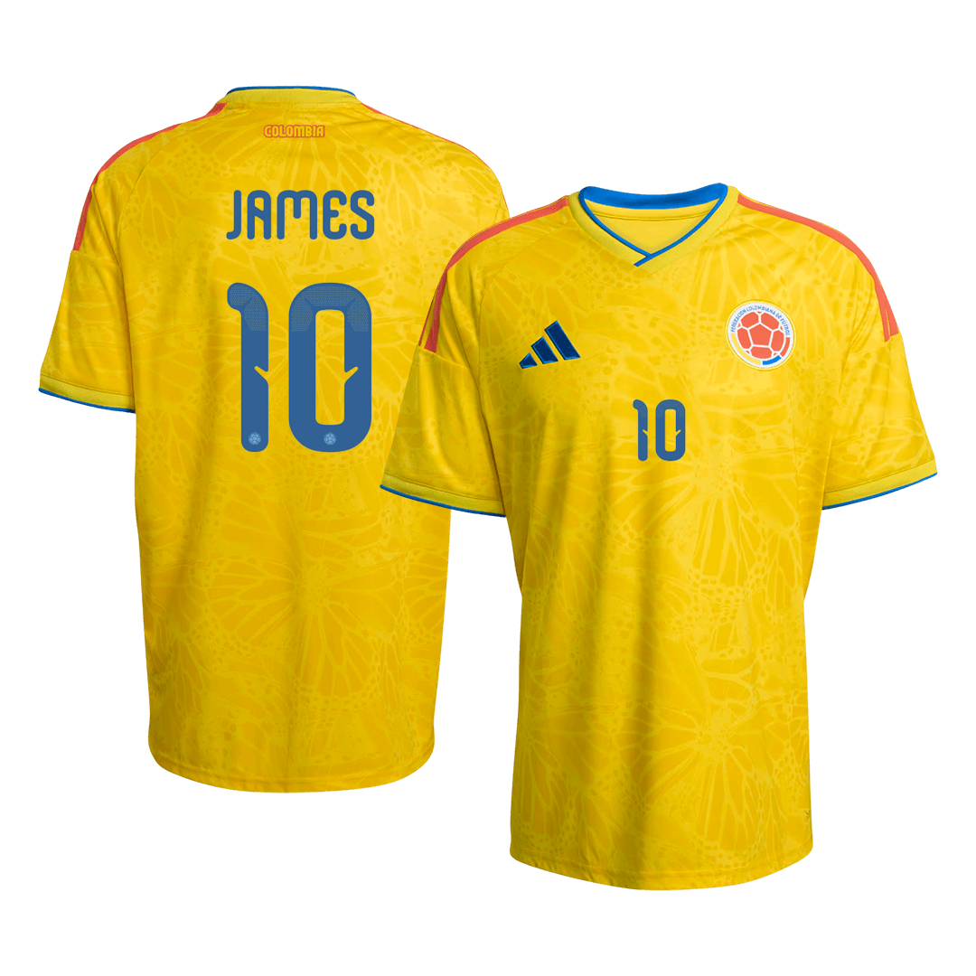 JAMES #10 Colombie Domicile Maillot Coupe du Monde 2026 Jaune