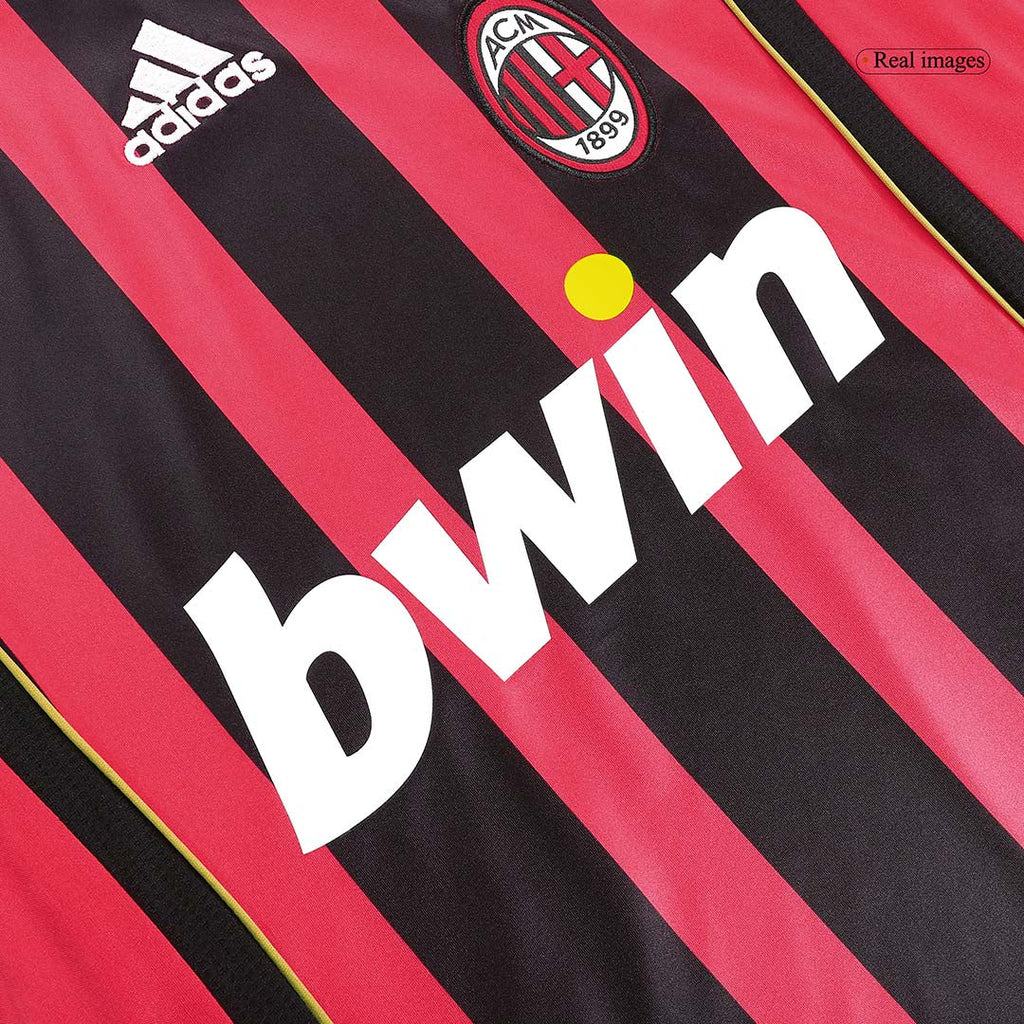 Retro Milan AC Domicile Maillot Manches Longues 2006/07