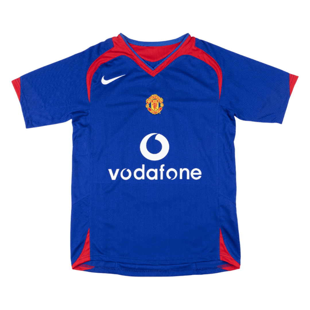 Retro Manchester United Extérieur Maillot 2005/06 Bleu