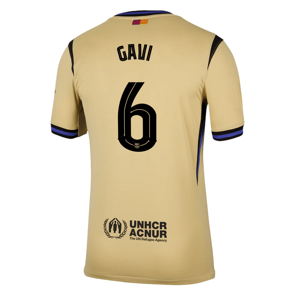GAVI #6 Barcelone Extérieur Maillot 2025/26 Jaune - UCL