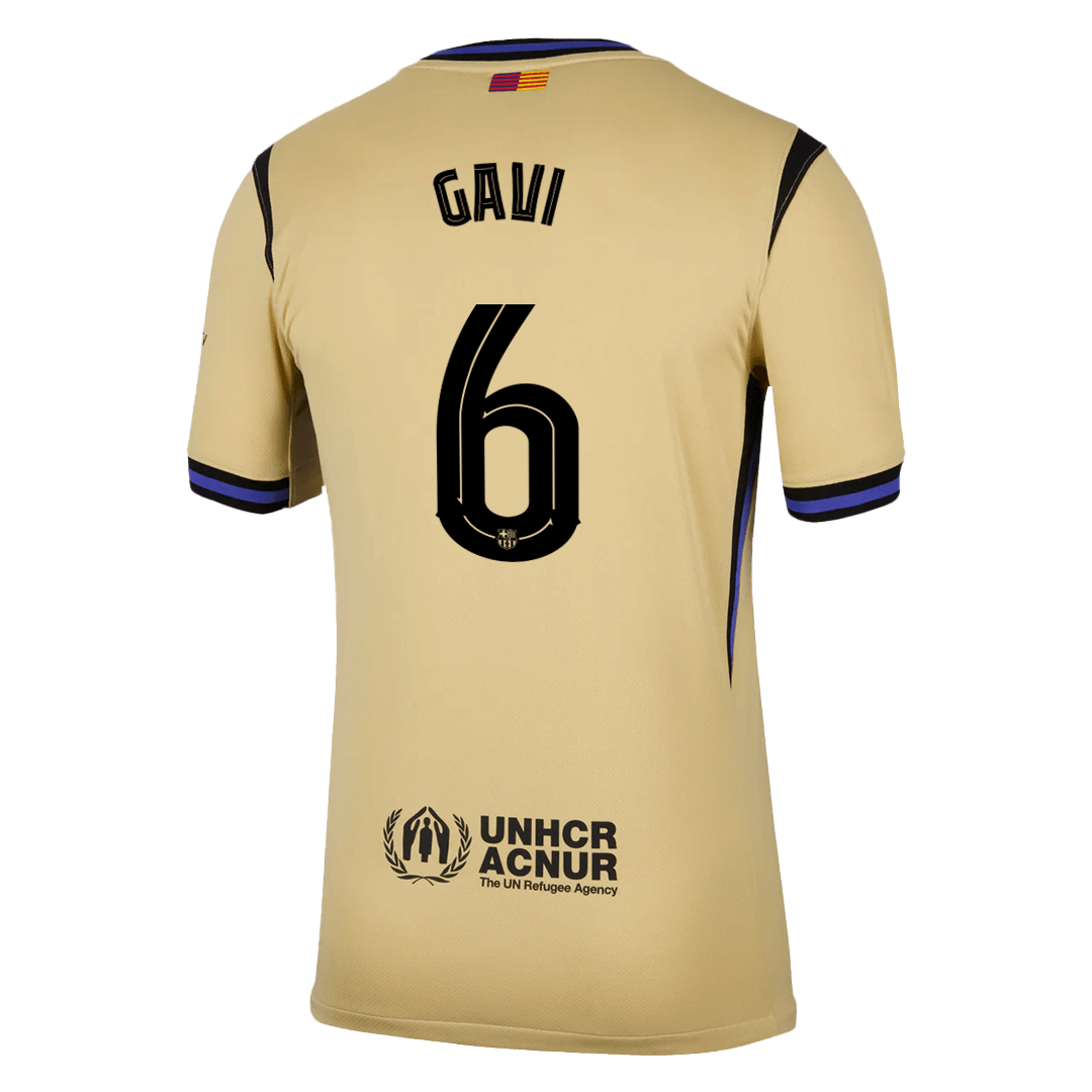 GAVI #6 Barcelone Extérieur Maillot 2025/26 Jaune - UCL